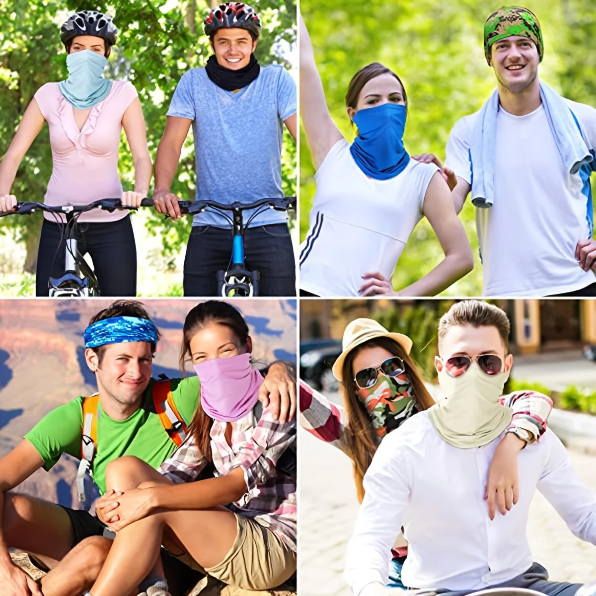 Outdoor UV Protection bandana Scarf Neck Warmer Multifunctional Fishing Hiking Cycling Face Head Wrap Cover Bandana Headband Cap Beauty World Shop