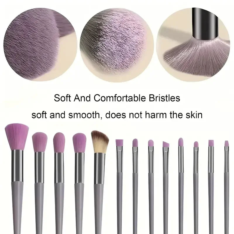 Professiona 13PCS Makeup Brushes Set Foundation Eyeshadow Blush Powder Blending Soft Fluffy Cosmetic Full Set Female Makeup Tool Beauty World Shop
