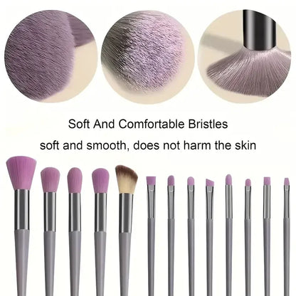 Professiona 13PCS Makeup Brushes Set Foundation Eyeshadow Blush Powder Blending Soft Fluffy Cosmetic Full Set Female Makeup Tool Beauty World Shop