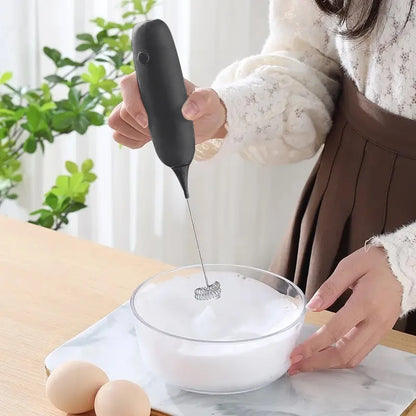 1PC Battery Model Handheld Egg Beater Froth Mixer Kitchen Automatic Coffee Milk Foaming Mixer Kitchen Whisk Tools Beauty World Shop