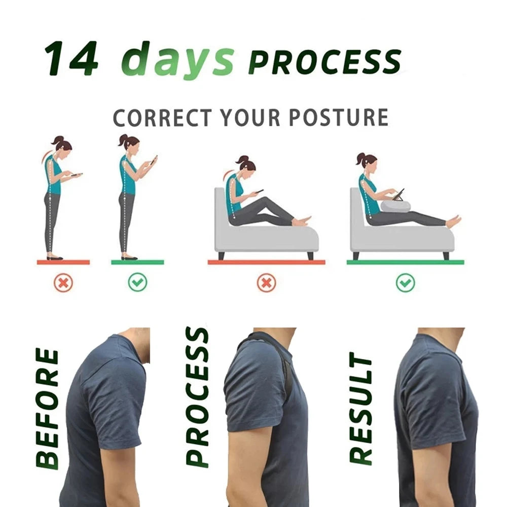 1pcs Back Posture Corrector Neck Brace Training Equipment Home Office Man Woman Postura Shoulder Support Correction Belt Beauty World Shop