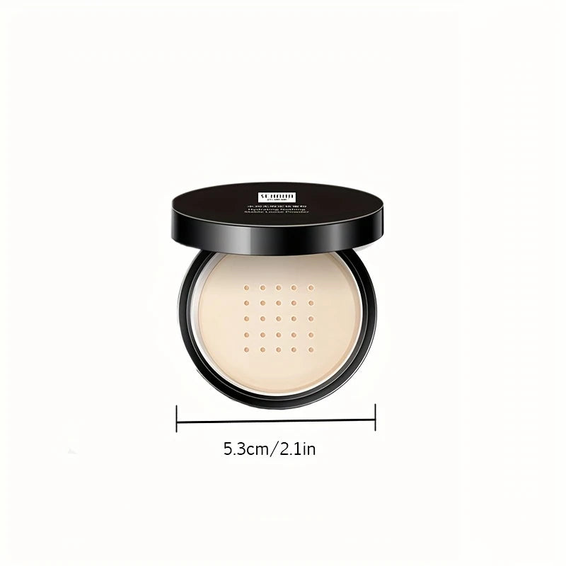 Hydrating Flawless Setting Powder,Natural Nude Finish Oil Control Strong Concealer for All Skin Types Fine Powdery Face Makeup Beauty World Shop