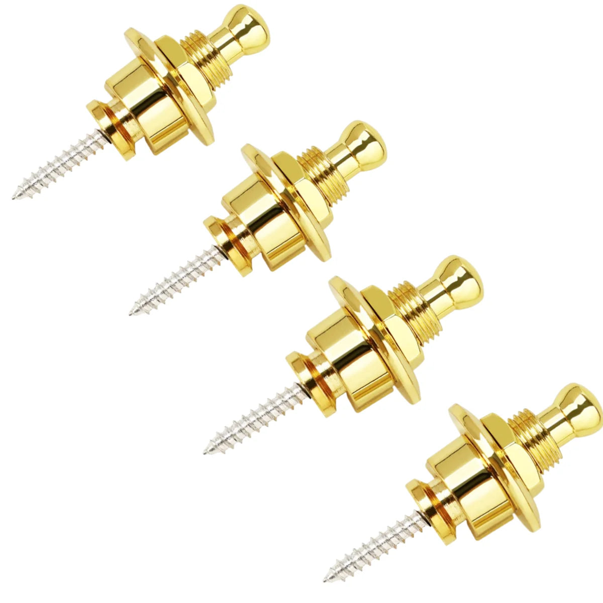 Guitar Strap Buttons Pins 1/2PCS 3 Color For Choose Premium Guitar Strap Locks Metal Security Strap Buttons Metal End Pins Beauty World Shop