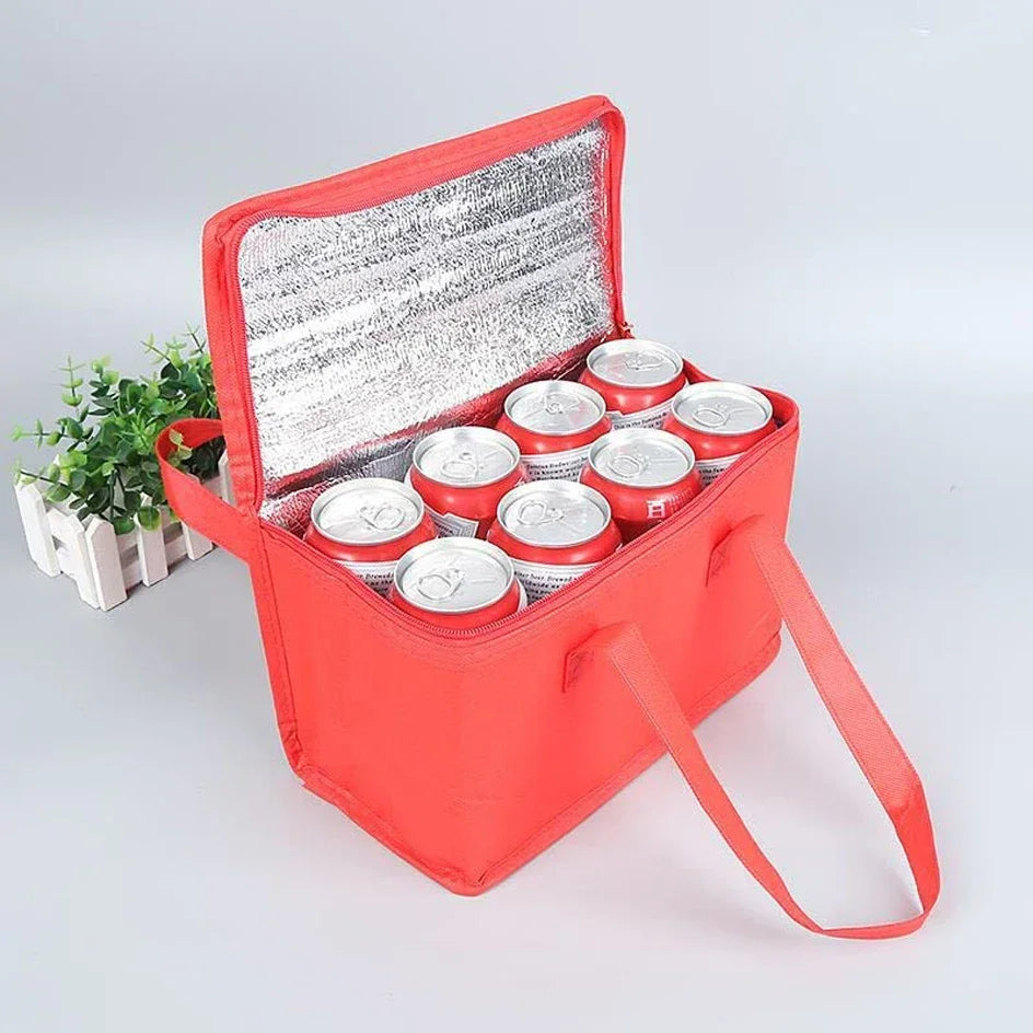 Portable Lunch Cooler Bag Folding Insulation Picnic Ice Pack Food Thermal Bag Drink Carrier Insulated Bags Beer Delivery Bag Beauty World Shop