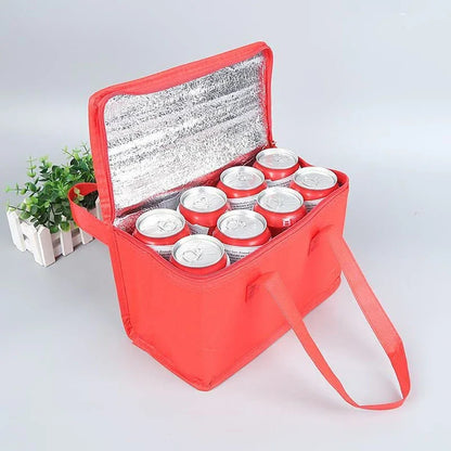 Portable Lunch Cooler Bag Folding Insulation Picnic Ice Pack Food Thermal Bag Drink Carrier Insulated Bags Beer Delivery Bag Beauty World Shop