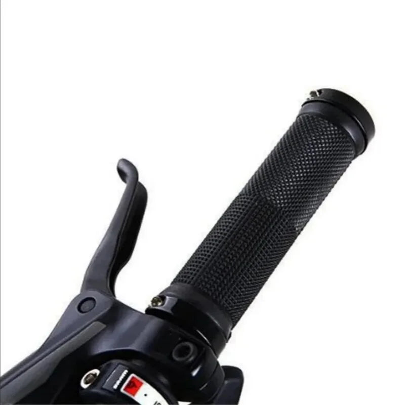 Bicycle Rubber Grips Alloy Lock Non-Slip Rubber Bicycle Handlebar Grips Double Aluminum Lock on Locking Bicycle Handlebar Grips Beauty World Shop