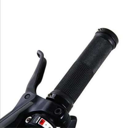 Bicycle Rubber Grips Alloy Lock Non-Slip Rubber Bicycle Handlebar Grips Double Aluminum Lock on Locking Bicycle Handlebar Grips Beauty World Shop