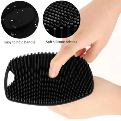 1pc Soft Silicone Body Cleansing Brush For Exfoliation Convenient Practical Easy To Clean Pamper Yourself Silicone Bath Brush Beauty Trend Shop