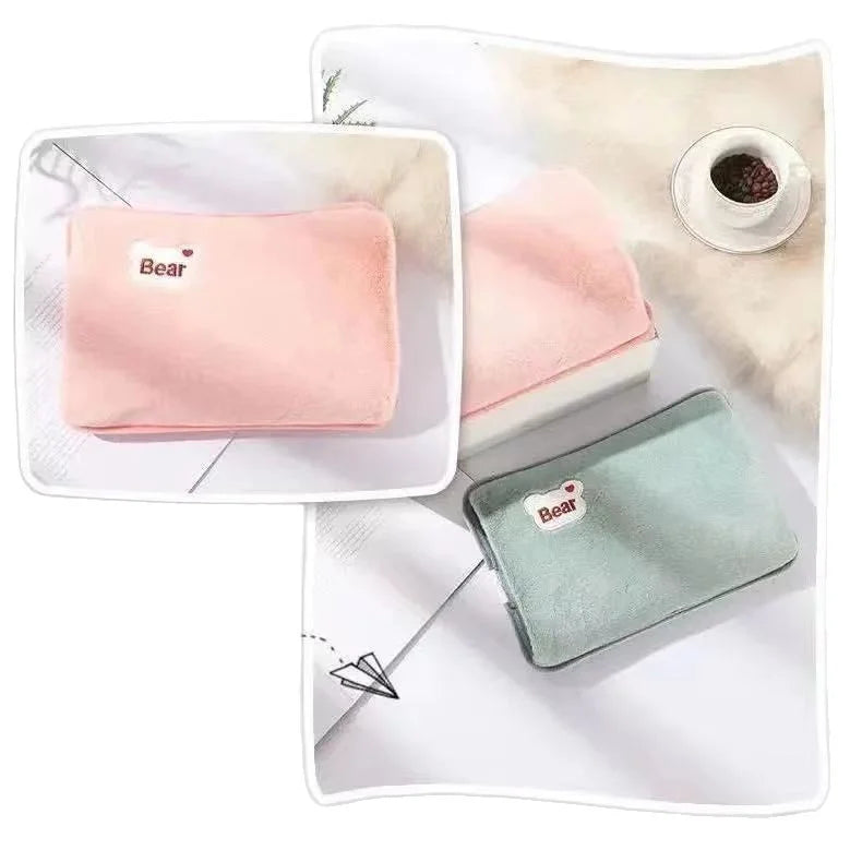 European standard plug winter warm handbag hot water bag, reusable plush electric water bag, charging heating water bag Beauty World Shop