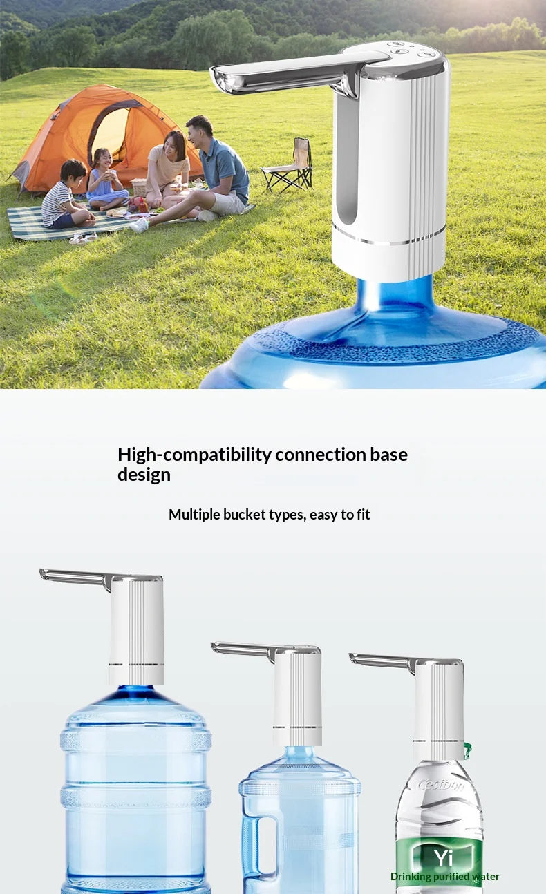 HOMEFISH Electric Household Folding Water Pump Bucket Automatic Water Dispenser Small Water Outlet for Home Use Beauty World Shop