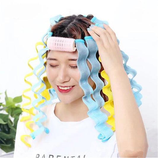 12pcs Heatless Hair Curler No Heat Hair Rollers Soft Curls Curling Rod Roller Sticks Perm Rods Wave Formers Hair Styling Tools Beauty World Shop