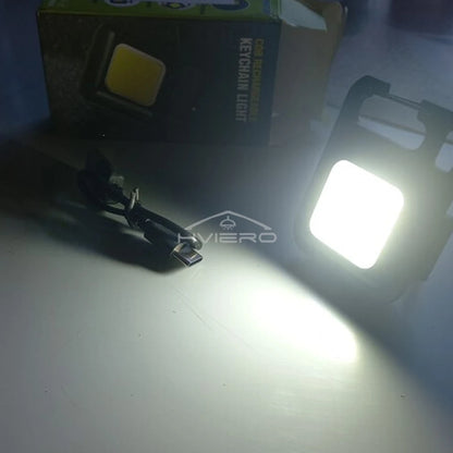Mini Flashlight Keychain Carry LED Light Work High Power Flashlights Waterproof USB Charge Hard Lamp Outdoor Lighting Highlight Beauty World Shop