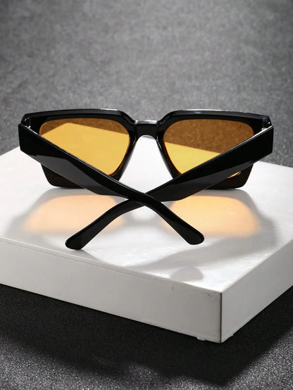 1/2 PC S Classic Fashion Square Plastic Frame Women Sunglasses For Men Daily Life Shades Eyewear Accessories. Beauty World Shop