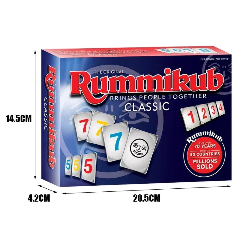 Classic Rummy Board Game Set The Ultimate Rami Tile Entertainment for Family Fun Beauty World Shop