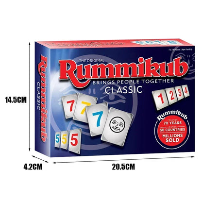 Classic Rummy Board Game Set The Ultimate Rami Tile Entertainment for Family Fun Beauty World Shop