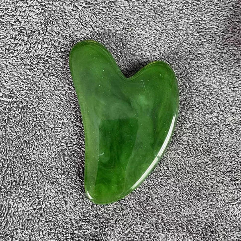 Heart Shape SPA Massage Beeswax  Scraping Massage Scraper Face Massager Acupuncture Guasha Board Massager For Face Pulling Skin Beauty World Shop