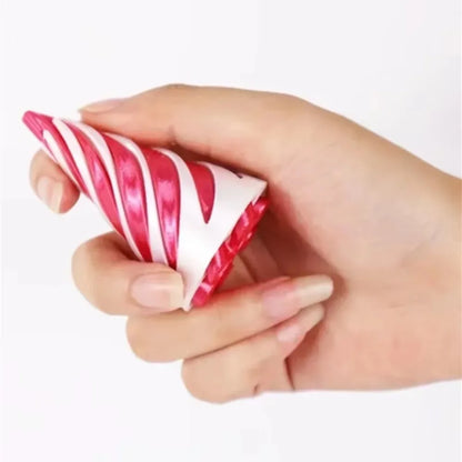 3D Printed Spiral Cone Pyramid Passthrough Sculpture Pass Through Pyramid Toy Mini Vortex Thread illusion Cone Spiral Ornament Beauty World Shop
