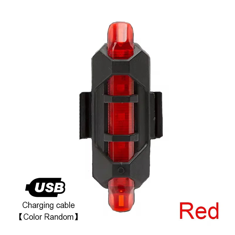 Bike Light Set Front Light with Taillight USB Rechargeable Easy to Install 3 Modes Bicycle Accessories for the Bicycle Road MTB Beauty World Shop