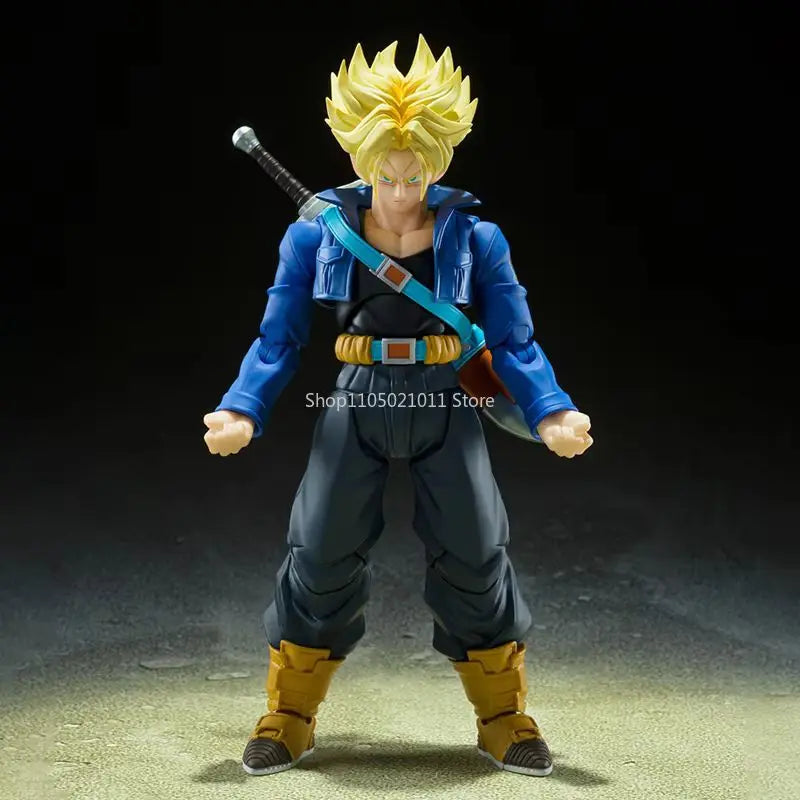 Anime Dragon Ball Z Figures Shf Super Saiyan Trunks Action Figure Collection Model 15cm Future Boy Torankusu Movable Toys Gifts Beauty World Shop
