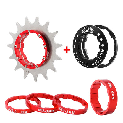MUQZI Single Speed Cassette Cog 12T 13T 14T 15T 16T 17T 18T 19T 20T 21T 22T Bike Cassette Conversion Kit Beauty World Shop