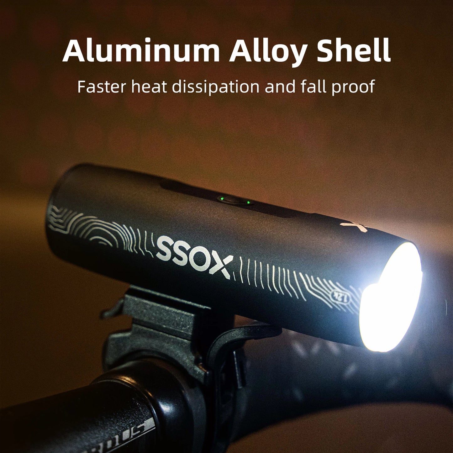 XOSS 200-3000 Lm Bike Light XL1200 Headlight Waterproof Rechargeable Front Lamp Bicycle Light Aluminum Ultralight Flashlight Beauty World Shop