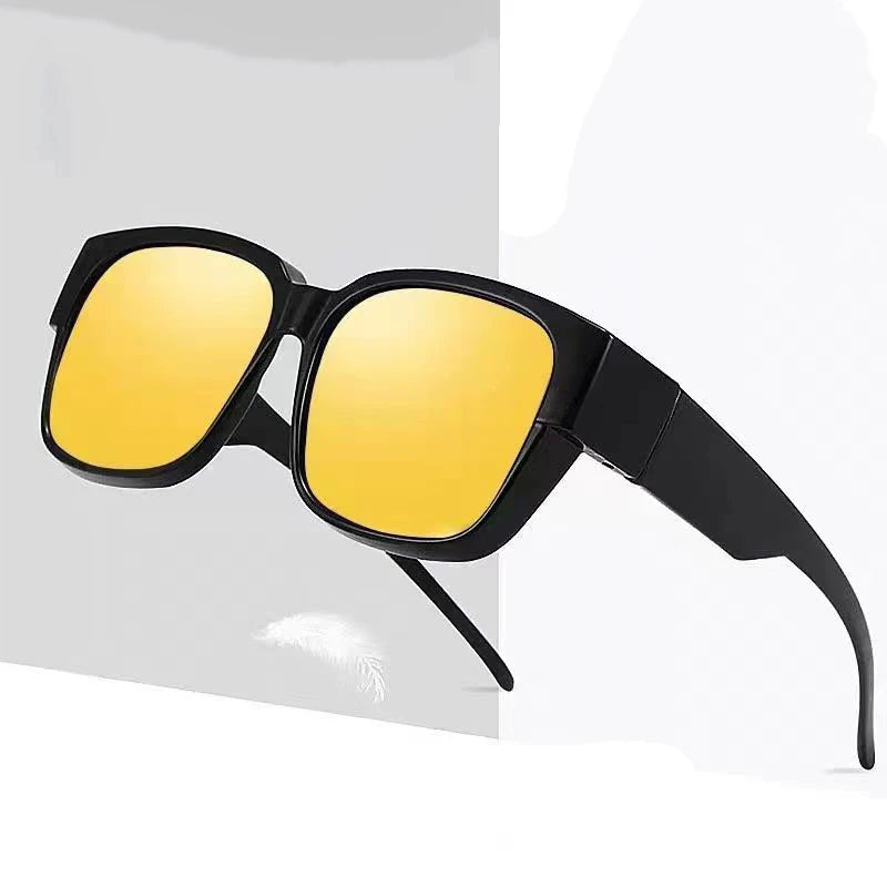 New Fashion Polarized Sunglasses Cover Over Myopia Prescription Glasses Portable Men Women Vintage Fishing Driving Eyewear Beauty World Shop