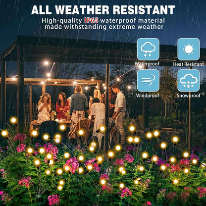 Garden Lights-New Upgraded Solar Powered Firefly Lights Outdoor Waterproof Vibran Garden Lights for Decorationi Beauty World Shop