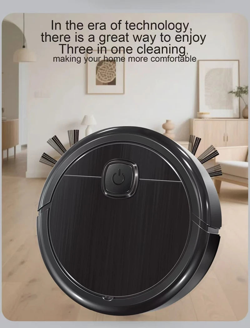 3-in-1 Smart Sweeping Robot Vacuum Mop 4000pa Strong Suction Washable Mop For Pet Hair Hard Floor Ideal Home Kitchen Room 2025