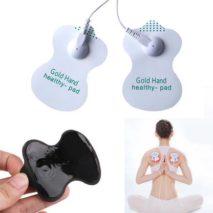 Button Electrode Pads Reusable Massage Patch for Tens Electrodes Massage 3.5mm Plug Body Massager Accessories Beauty World Shop