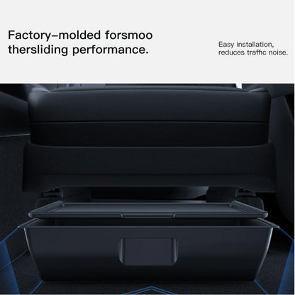 YZ For Tesla Model Y Juniper 2026 Underseat Storage Box Seats Drawer TPE Hidden Storage Tray Push Pull Car Organizer Accessories Beauty World Shop