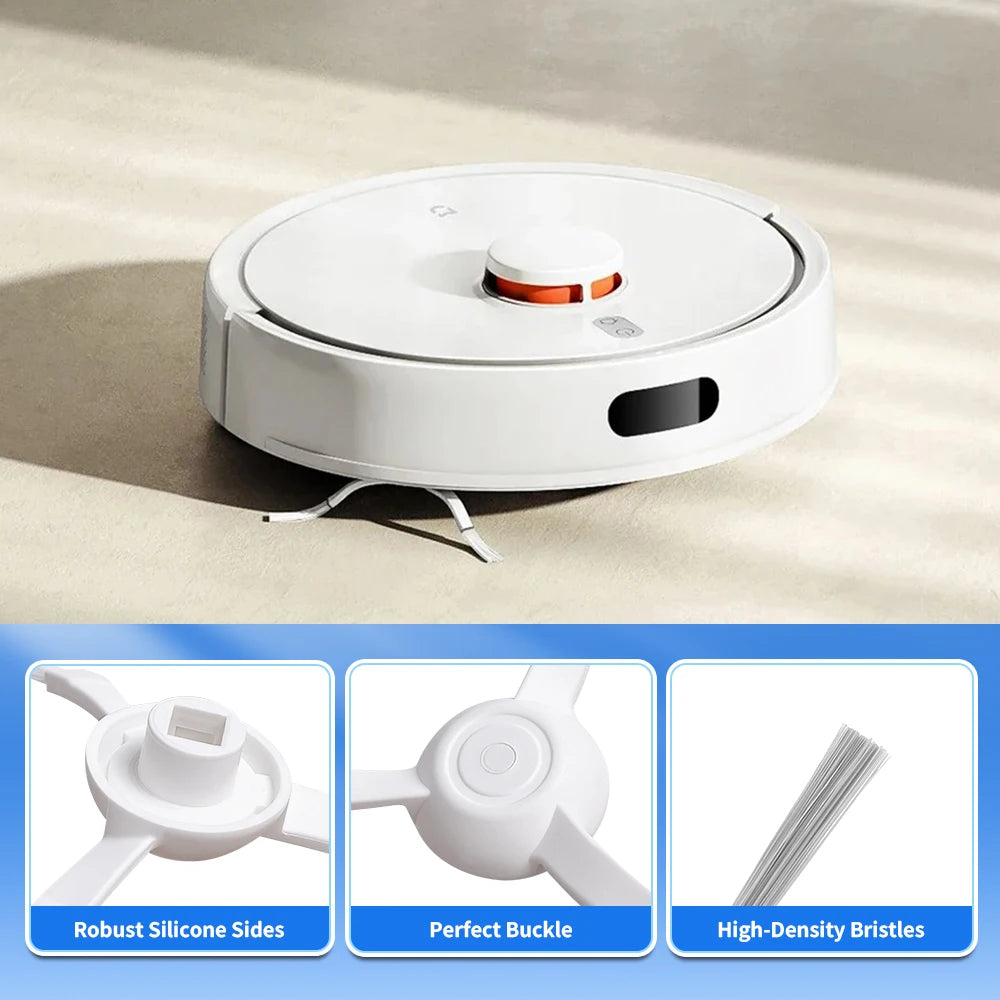 For Xiaomi Side Brush 3C Plus S20 D106 E10C E12 E10 B112 C103 Sweeping Robot Vacuum Cleaner Triangle Side Brush Spare Parts Beauty World Shop