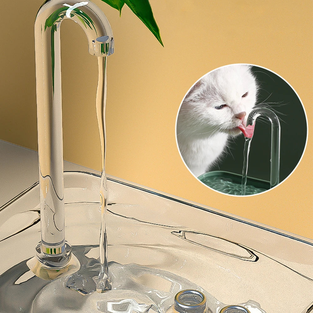 Cat Water Fountain Auto Filter Transparent Cat Drinker USB Electric Mute Recirculate Filtering Drinker for Cats Water Dispenser Beauty World Shop