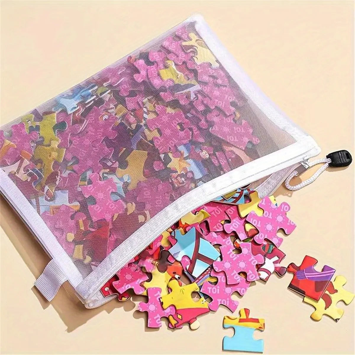 8pcs Zipper Mesh Bags, 3 Sizes, Zipper Mesh Bags, Waterproof Clear Travel Bags, Office Supplies Document Bags With Zipper Beauty World Shop