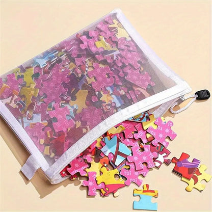 8pcs Zipper Mesh Bags, 3 Sizes, Zipper Mesh Bags, Waterproof Clear Travel Bags, Office Supplies Document Bags With Zipper Beauty World Shop