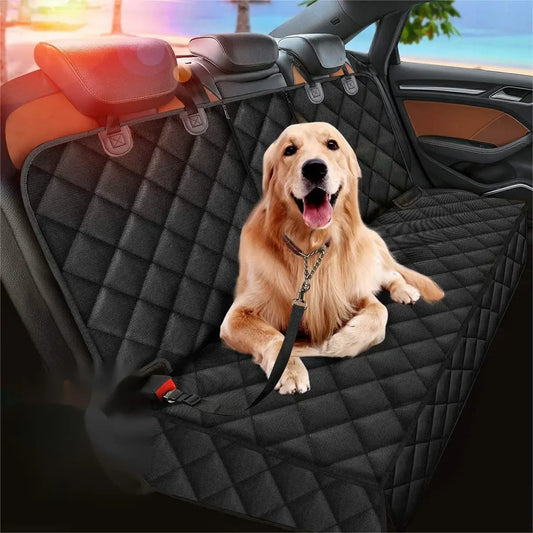 Dog Car Rear Seat Protective Cover Waterproof Dirt Resistant Pet Seat Cover Black Shoulder Strap Hammock Pet Travel Mattress Beauty World Shop