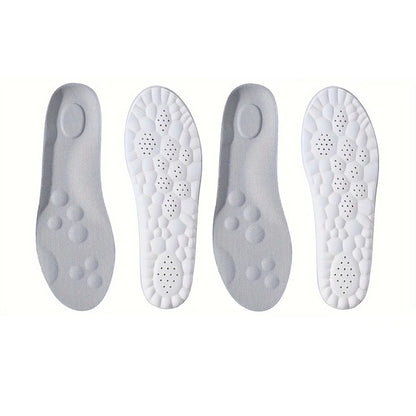 1Pair/2Pairs/4Pairs High Elasticity Latex Sport Insoles Soft Shoe Pads Arch Support Orthotic Insoles Breathable Deodorant Insole Beauty World Shop