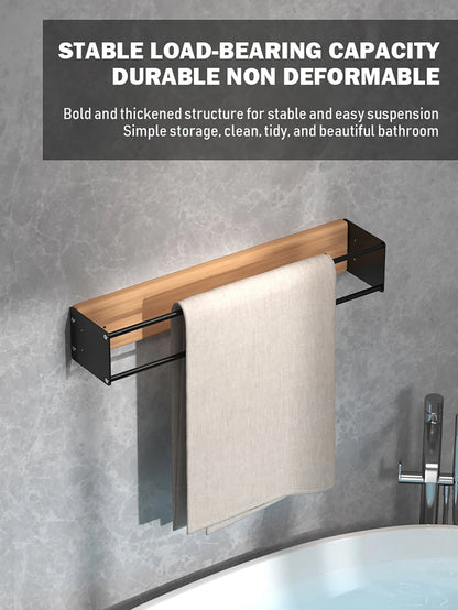 Bathroom wall mounted towel rack, bathroom decorative towel rack, towel hanging rack, roll towel storage, no drilling required Beauty World Shop