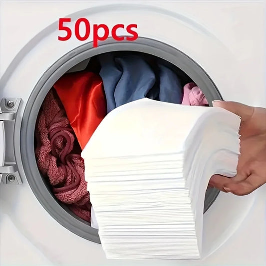 50Color Dye-Resistant Cloth for Laundry，No Chemical Composition，Mixed Laundry Anti-Penetration and Fade Protection，Universal Was Beauty World Shop