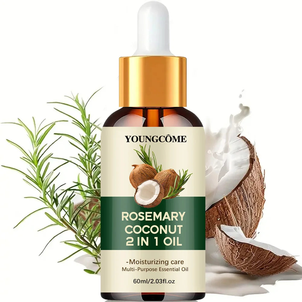 Rosemary Oil Hair Essential Coconut Oil Improve Hair Loss And Nourishes Strengthen Hair Roots Scalp Treatment Hair Care Beauty World Shop