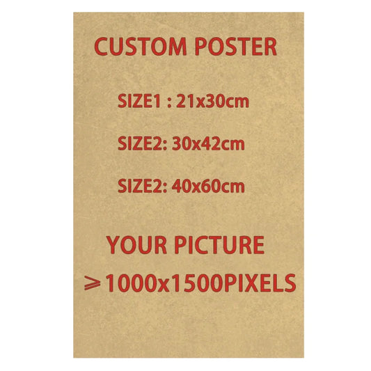 Custom Kraft Paper poster Vintage Anime Game Poster Modern Art Painting Picture for Room Bar Cafe Wall Decor Beauty World Shop