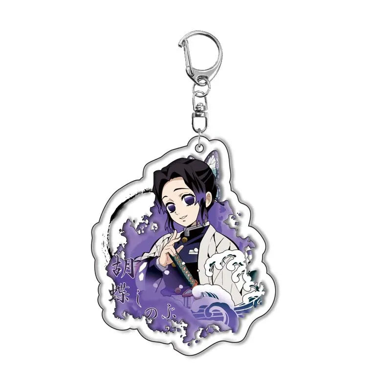Demon Slayer doll toy Kimetsu No Yaiba Blade of Ghost Keychain Acrylic Pendant Car Key Chain Fans kids Xmas Gift Anime Jewelry Beauty World Shop