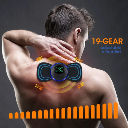 Electric Neck Massager EMS Muscle Massage Stimulator Low Frequency Instrument Back Cervical Calf Patches Pain Joints Mini Device Beauty World Shop