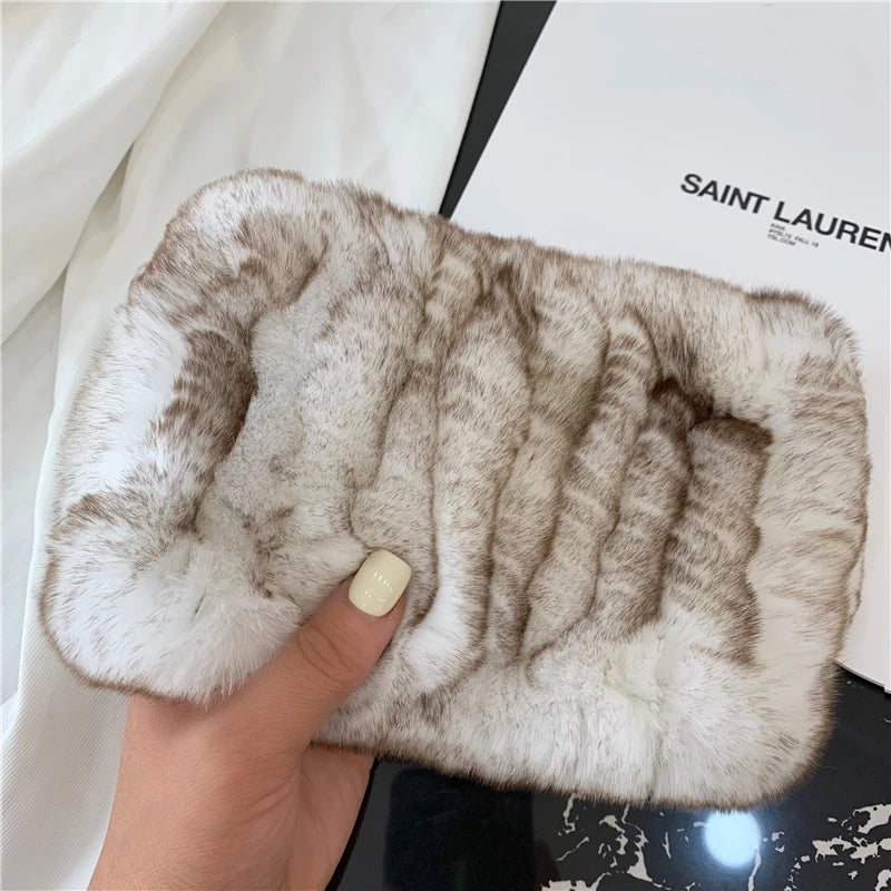 Women Handmade Stretch 100% Real Rabbit Fur Scarf Knit Genuine Rex Rabbit Fur Headbands Girls Natural Rabbit Fur Ring Scarves Beauty World Shop
