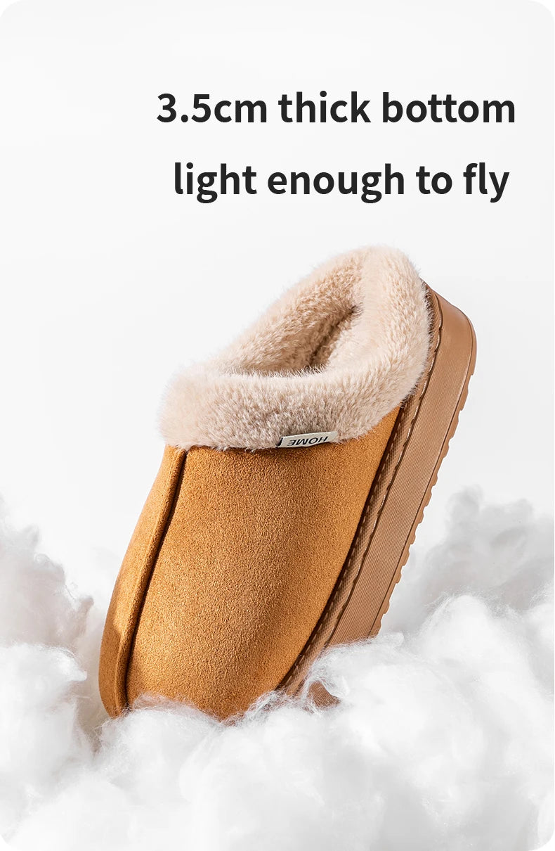 Fashion Women Fluffy Slippers for Autumn and Winter Indoor EVA Thick Sole Anti-Slip and Warm Unisex Slippers for Winter Beauty World Shop