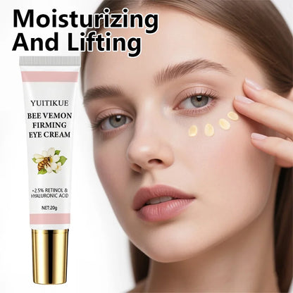 Bee Venom Firming Eye Cream 20g - with 2.5% Retinol & Hyaluronic Acid, Moisturizing & Lifting, Massage for Moist Eye Skin Beauty World Shop