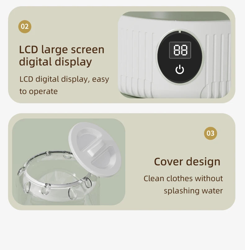 Mini Household Electric Washing Cup Underwear Socks Small Wireless Charging Washing Machine Pet clothes washing machine Beauty World Shop