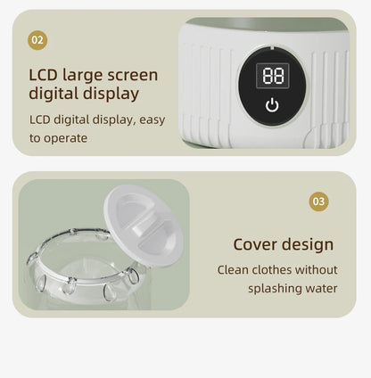Mini Household Electric Washing Cup Underwear Socks Small Wireless Charging Washing Machine Pet clothes washing machine Beauty World Shop