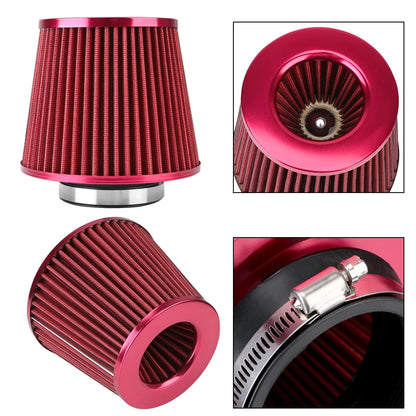 76MM 3 Inch Car Air Filters Vent Filter High Flow Intake Kit Mesh Cone Engine Protector Replacement Auto Accessories Universal Beauty World Shop