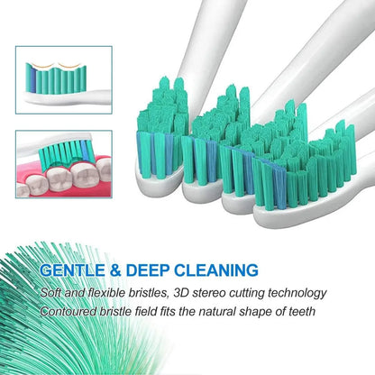 4-32pcs  Replacement Toothbrush Heads Compatible with Philips Sonicare Electric Brush Head 1100 2100 4100 4300 5100 5300 6100 Beauty World Shop