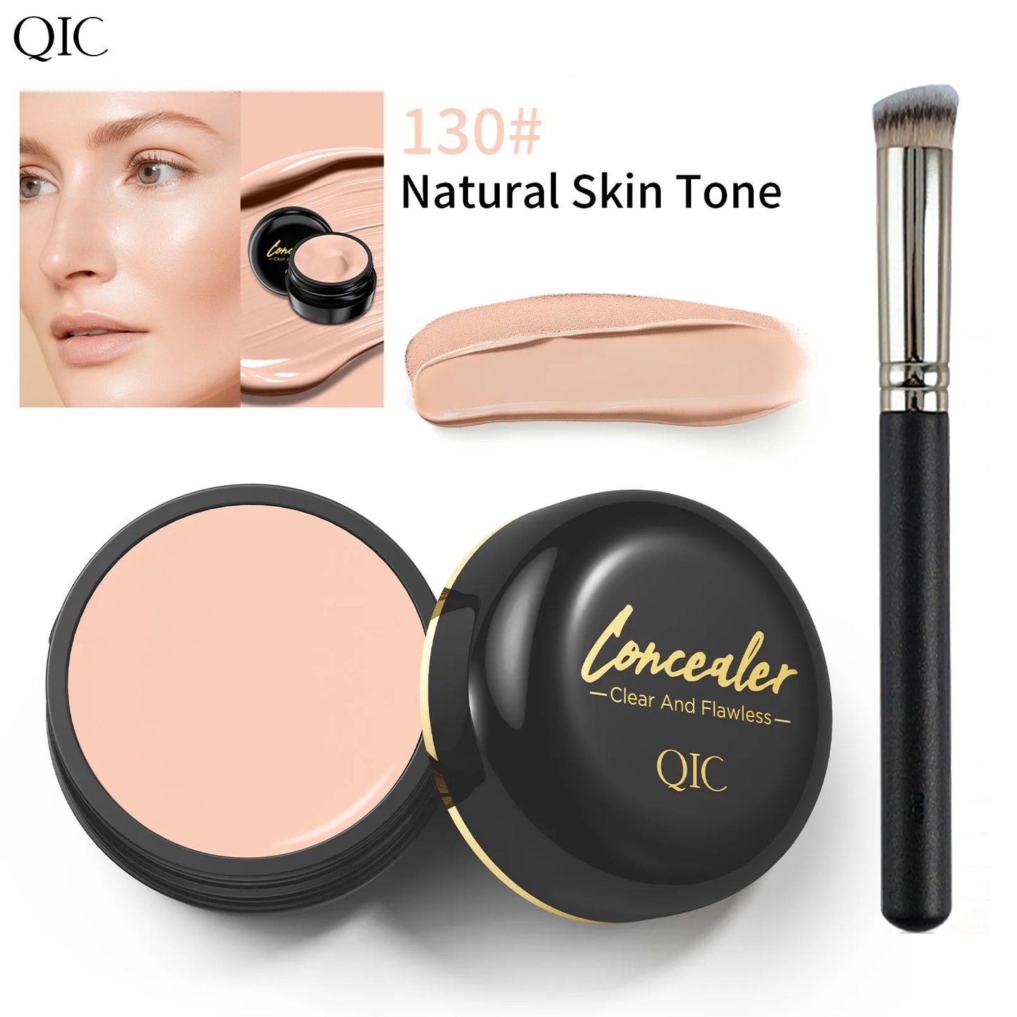 Hydrating Eye Brightening Concealer&Contour Cream-Full Coverage,Long Lasting,Correcting Eye Concealer for a Perfect Look Makeup Beauty World Shop